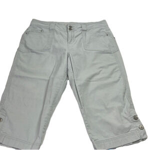Wind River blue  mid-rise long shorts